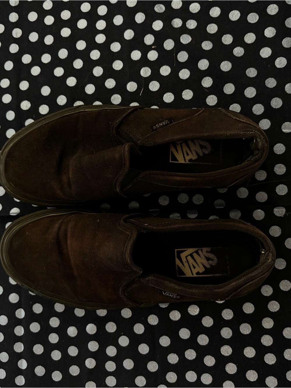 Vans Men’s Slip-On Loafers — black Canvas